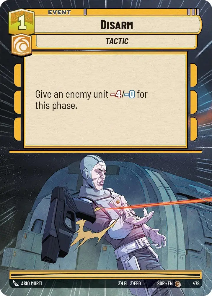 Disarm (Hyperspace) (478) [Spark of Rebellion] - Star Wars: Unlimited Single