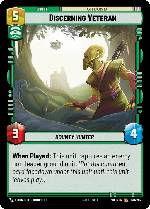 Discerning Veteran (120/262) [Shadows of the Galaxy] - Star Wars: Unlimited Single