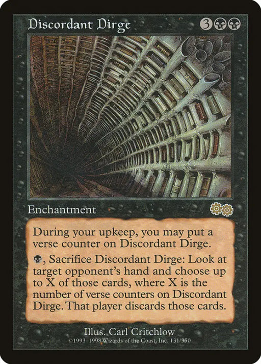 Discordant Dirge [Urza’s Saga] - MTG Single