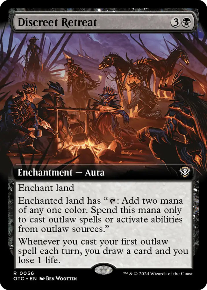 Discreet Retreat (Extended Art) [Outlaws of Thunder Junction Commander] - MTG Single
