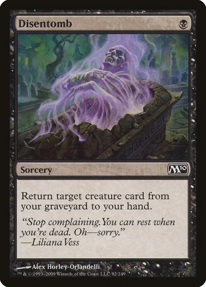 Disentomb [Magic 2010] - MTG Single