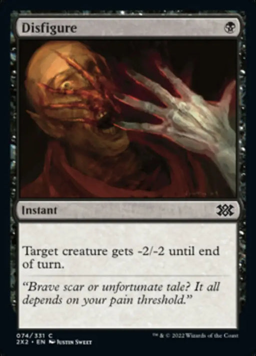 Disfigure [Double Masters 2022] - MTG Single