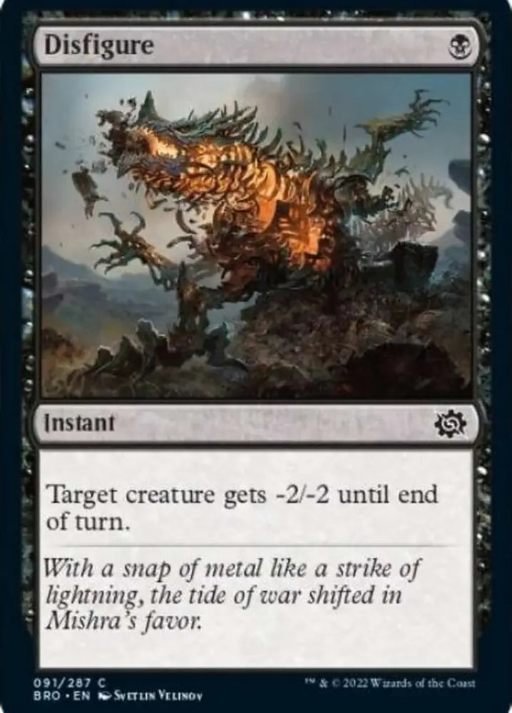 Disfigure [The Brothers’ War] - MTG Single
