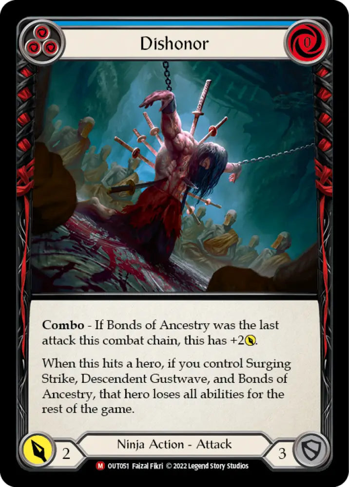 Dishonor [Outsiders] Rainbow Foil - Flesh And Blood Single