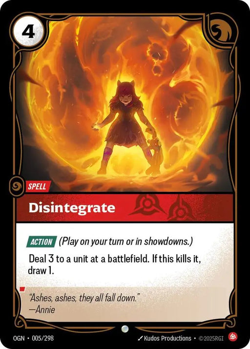 Disintegrate (005/298) [Origins]