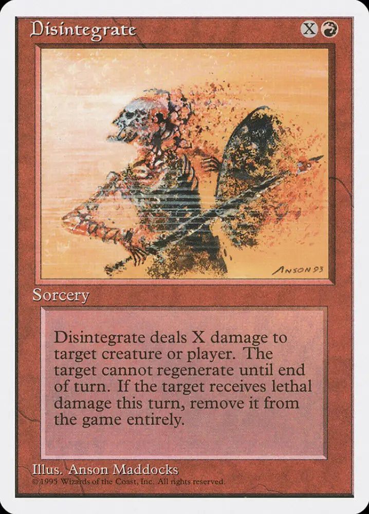 Disintegrate [Fourth Edition] - MTG Single