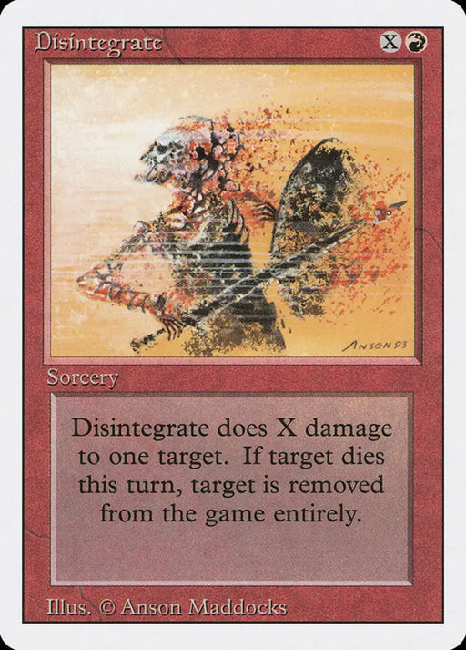 Disintegrate [Revised Edition] - MTG Single