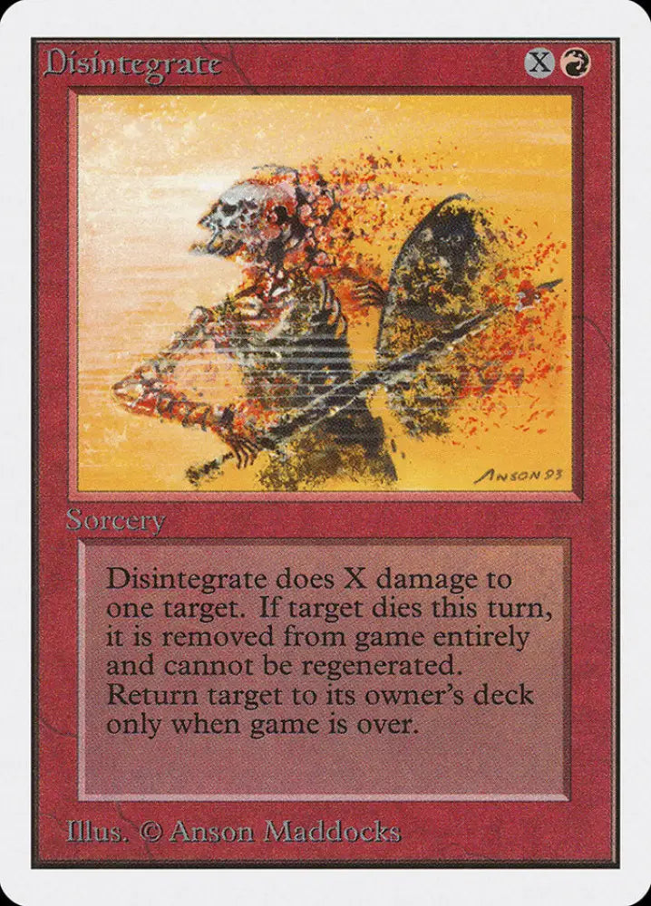 Disintegrate [Unlimited Edition] - MTG Single