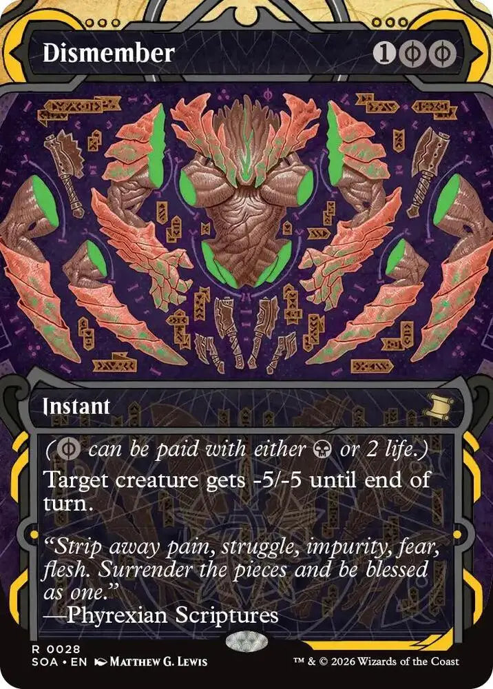 Dismember (28) [Secrets of Strixhaven: Mystical Archive]