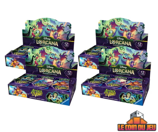 lorcana booster box case Disney Lorcana Attack of the Vine Booster Box Case of 4 (EN) (2026-07- — Le  Coin du Jeu CA