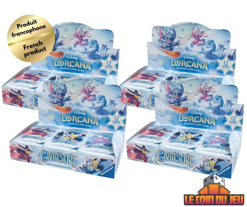 Disney Lorcana Givresort Boîte de Boosters Ensemble de 4 (FR) - Disney Lorcana Sealed