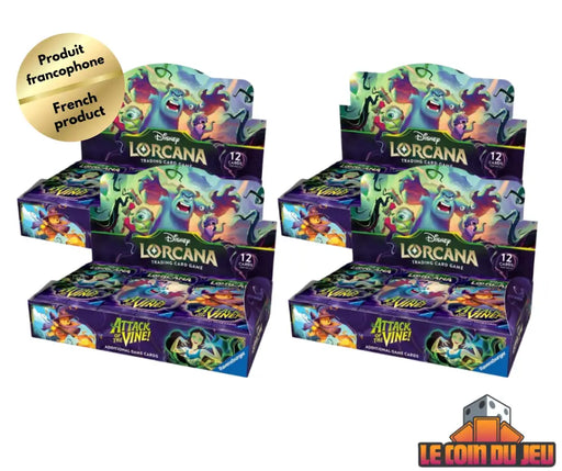 Disney Lorcana Invasion Épineuse Booster Box Ensemble de 4 (FR) (2026-07-17) - Disney Lorcana Sealed