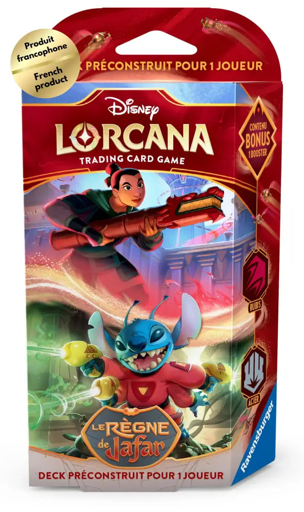 Disney Lorcana Le Règne de Jafar Deck de Démarrage Rubis & Acier (FR) - Disney Lorcana Sealed