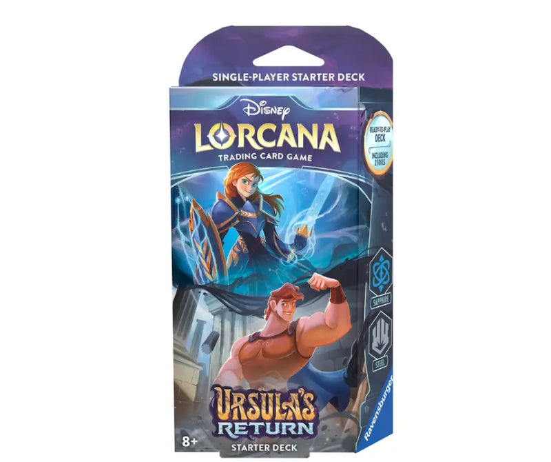 Disney Lorcana Le Retour D’Ursula Deck de Démarrage Sapphire & Acier (FRENCH) - Disney Lorcana Sealed