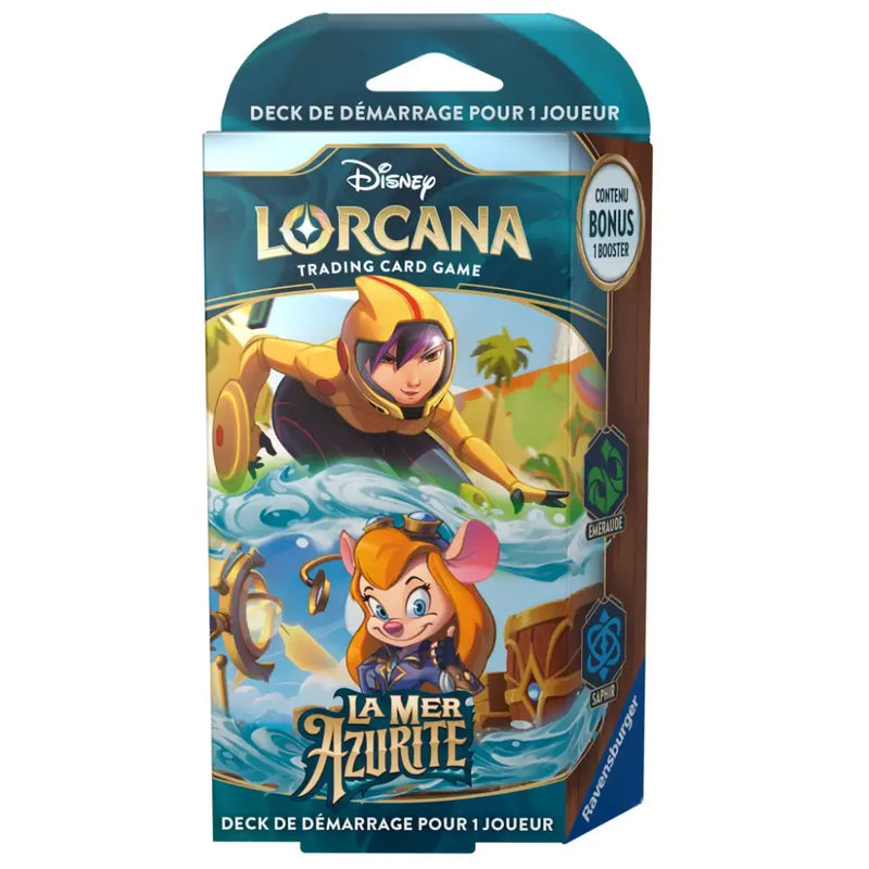 Disney Lorcana Mer Azurite Deck de Démarrage Émeraude & Saphir (FR) - Disney Lorcana Sealed