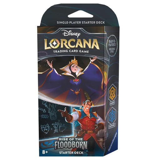 Disney Lorcana Rise of the Floodborn Starter Deck - Amber & Sapphire - Disney Lorcana Sealed