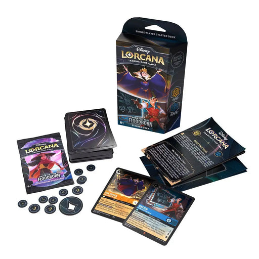 Disney Lorcana Rise of the Floodborn Starter Deck - Amber & Sapphire - Disney Lorcana Sealed
