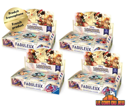 Disney Lorcana Série 9 Fabuleux Boîte de Boosters Ensemble de 4 (FR) - Disney Lorcana Sealed