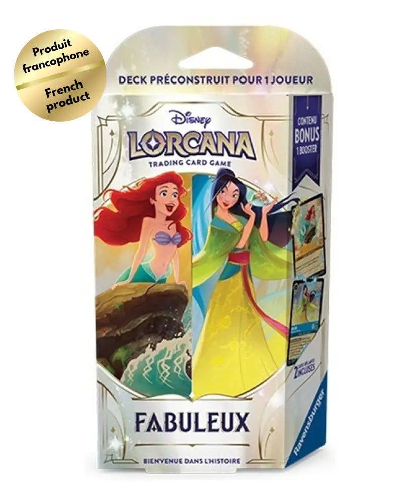 Disney Lorcana Série 9 Fabuleux Deck de Démarrage Ariel & Mulan (FR) - Disney Lorcana Sealed