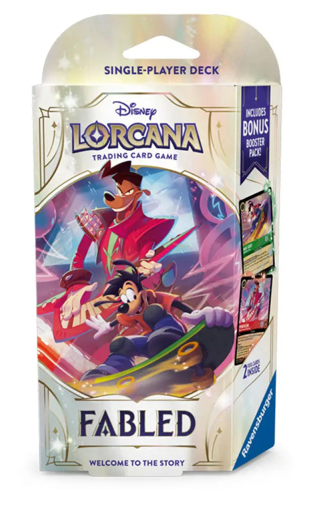 Disney Lorcana Set 9 Fabled Starter Deck Powerline & Max - Disney Lorcana Sealed