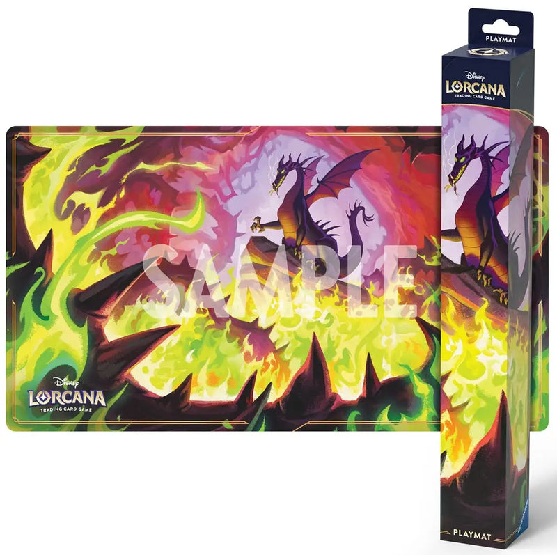 Disney Lorcana Winterspell Playmat Dragon Fire - Disney Lorcana Sealed