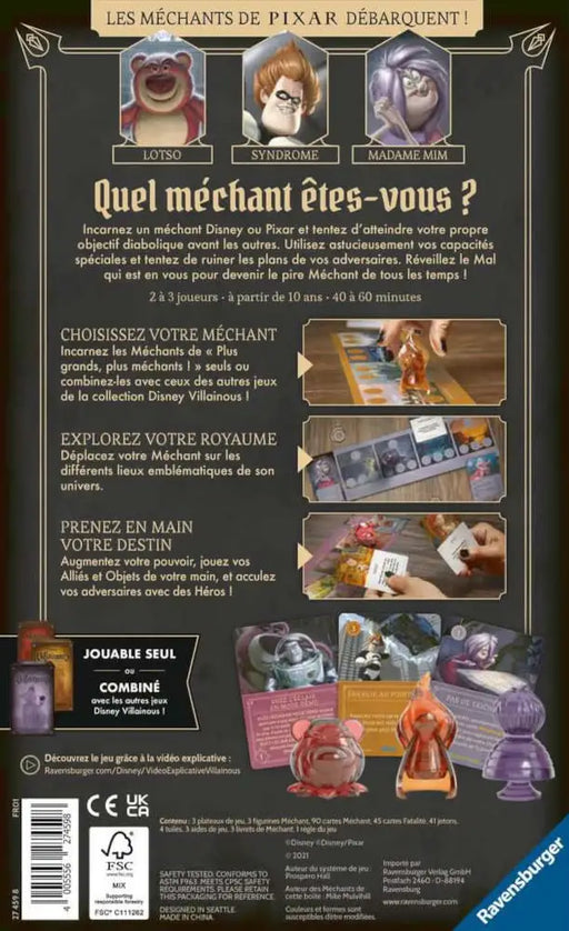 Disney Villainous Plus Grands Plus Méchants! (FR) - Board Games