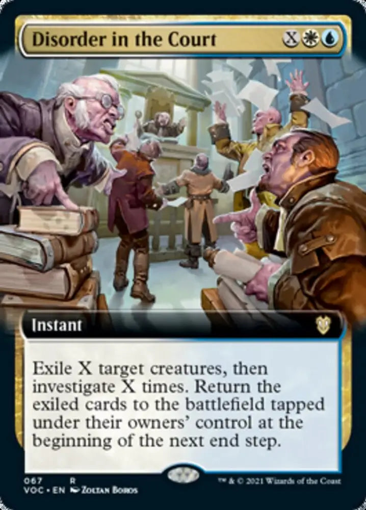 Disorder in the Court (Extended Art) [Innistrad: Crimson Vow Commander] - MTG Single
