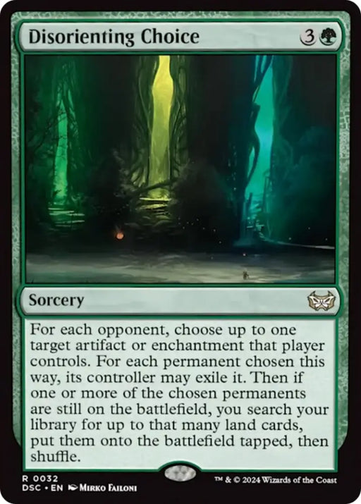 Disorienting Choice [Duskmourn: House of Horror Commander] - MTG Single