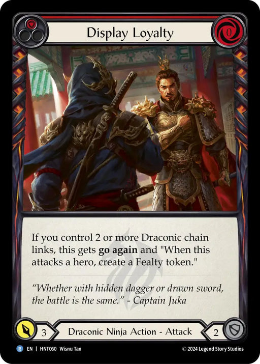Display Loyalty (Red) [The Hunted] Rainbow Foil - Flesh And Blood Single