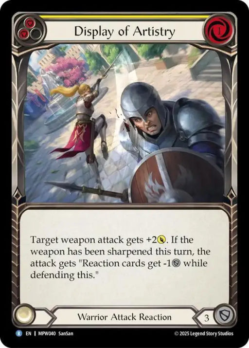 Display of Artistry (Yellow) (MPW040) [Mastery Pack Warrior]