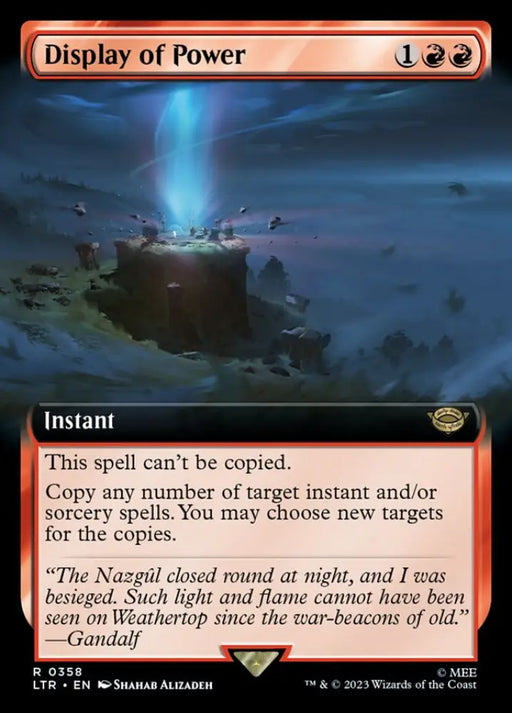 Display of Power (Extended Art) [The Lord of the Rings: Tales of Middle-Earth] - MTG Single