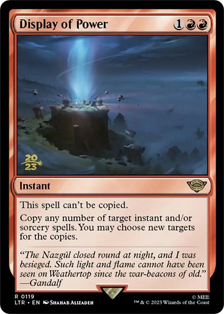 Display of Power [The Lord of the Rings: Tales of Middle-Earth Prerelease Promos] - MTG Single
