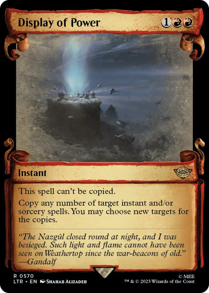 Display of Power [The Lord of the Rings: Tales of Middle-Earth Showcase Scrolls] - MTG Single