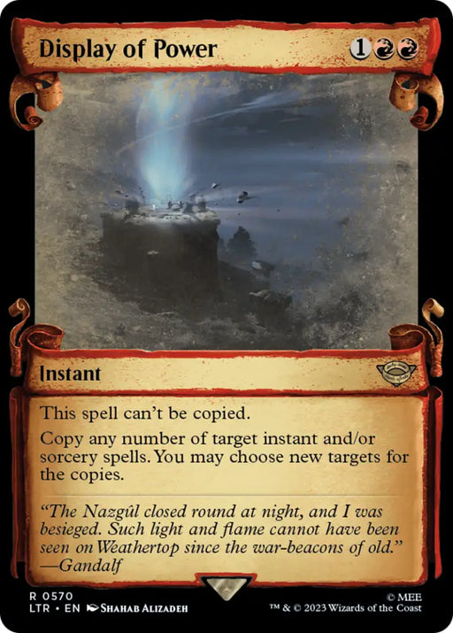 Display of Power [The Lord of the Rings: Tales of Middle-Earth Showcase Scrolls] - MTG Single