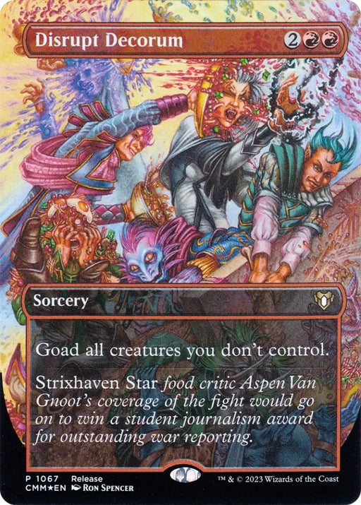 Disrupt Decorum (Borderless Alternate Art) [Commander Masters] - MTG Single