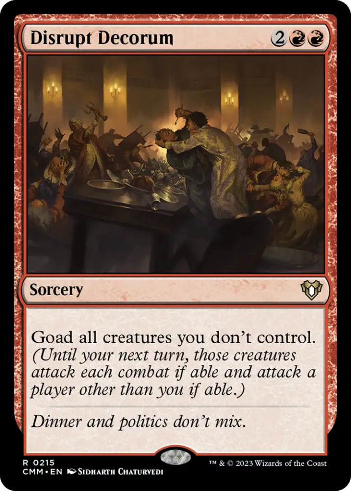Disrupt Decorum [Commander Masters] - MTG Single