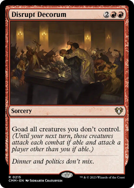 Disrupt Decorum [Commander Masters] - MTG Single