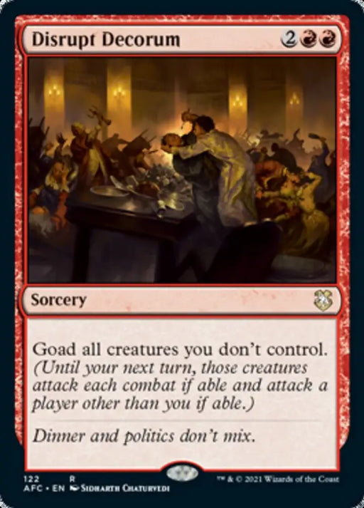 Disrupt Decorum [Dungeons & Dragons: Adventures in the Forgotten Realms Commander] - MTG Single