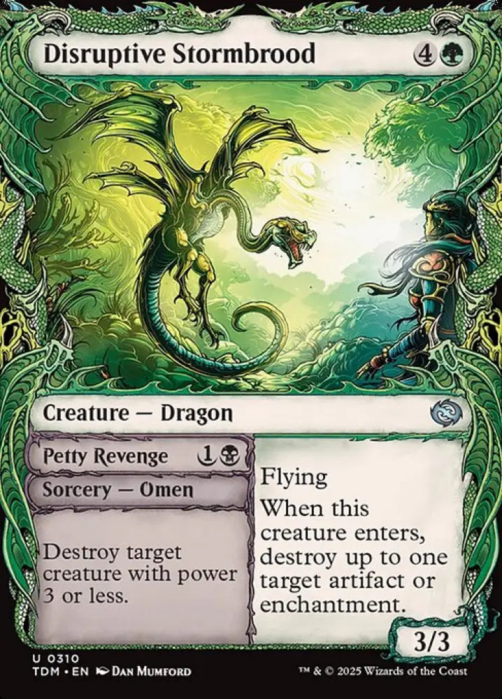 Disruptive Stormbrood // Petty Revenge (310) [Tarkir: Dragonstorm]