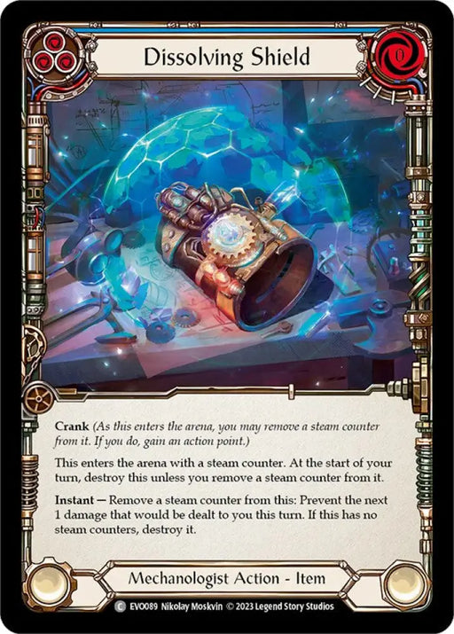 Dissolving Shield (Blue) [Bright Lights] Rainbow Foil - Flesh And Blood Single