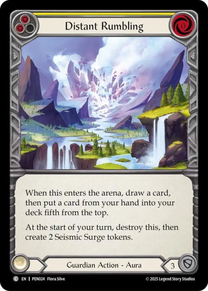 Distant Rumbling (Yellow) (PEN024) [Compendium of Rathe]