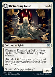 Distracting Geist // Clever Distraction [Innistrad: Crimson Vow] - MTG Single