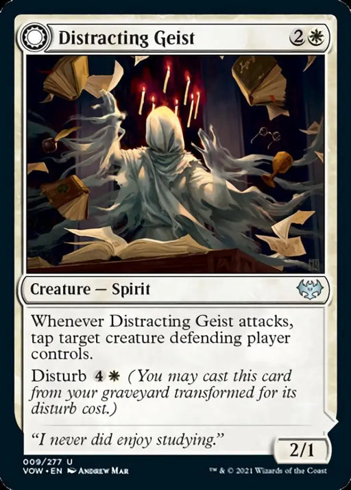 Distracting Geist // Clever Distraction [Innistrad: Crimson Vow] - MTG Single