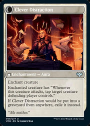 Distracting Geist // Clever Distraction [Innistrad: Crimson Vow] - MTG Single