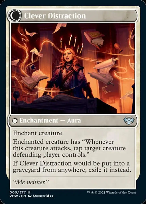Distracting Geist // Clever Distraction [Innistrad: Crimson Vow] - MTG Single