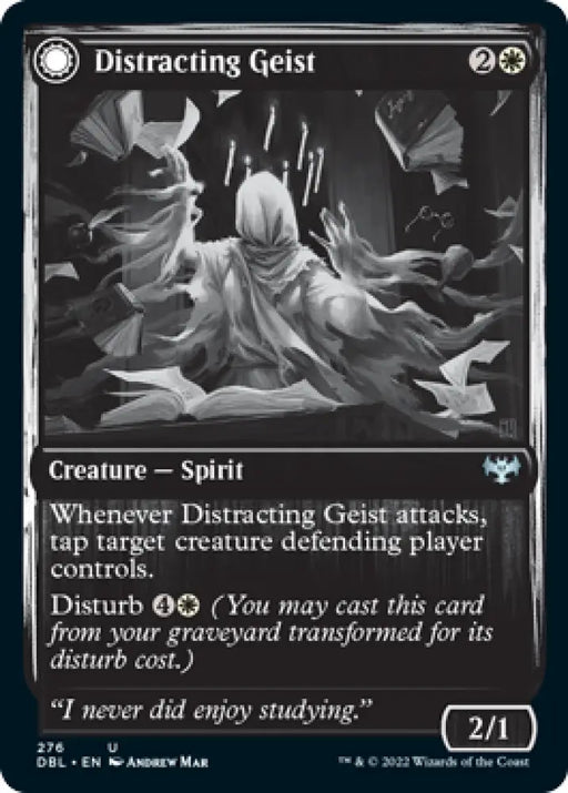 Distracting Geist // Clever Distraction [Innistrad: Double Feature] - MTG Single