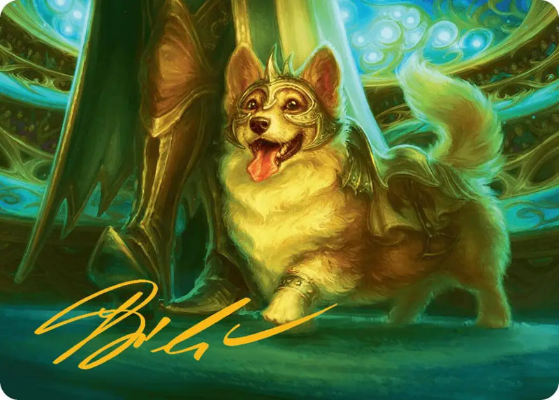 District Mascot Art Card (30/54) (Gold-Stamped Signature) [Aetherdrift Art Series] - MTG Single