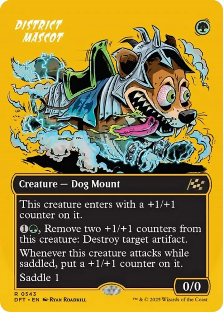 District Mascot (Borderless) (First-Place Foil) [Aetherdrift] - MTG Single