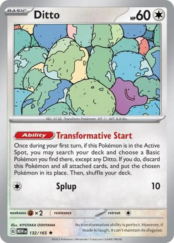 Ditto (132/165) (Non-Holo) [Scarlet & Violet 151] - Pokemon Single