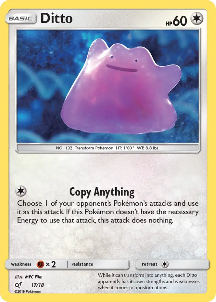 Ditto (17/18) [Sun & Moon: Detective Pikachu] - Pokemon Single